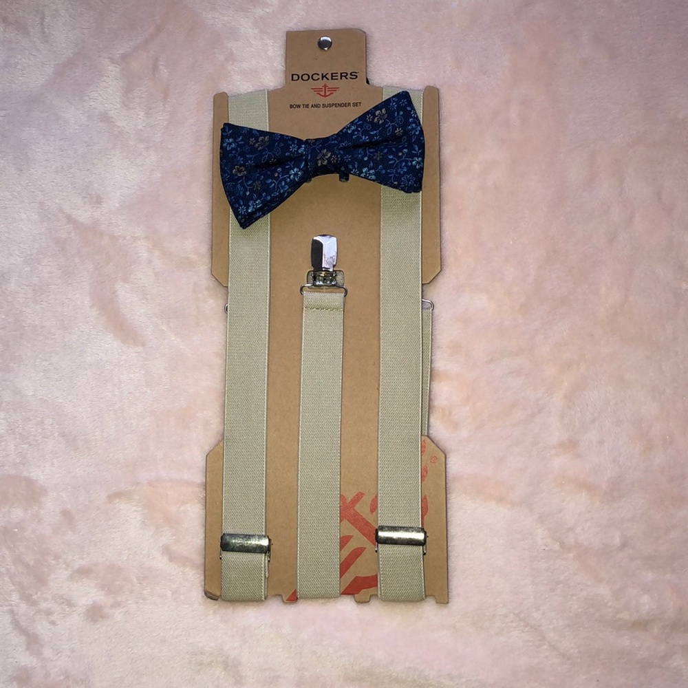 Bow Tie and Suspender Set